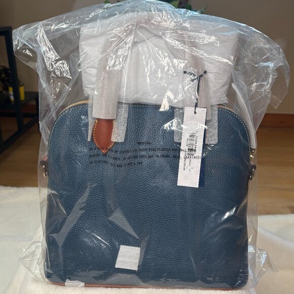 Dooney & Bourke Pebble Grain LARGE Domed Satchel/Shoulder Bag/Crossbody Bag - Picture 6 of 15